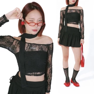 kome.offi เสื้อลูกไม้ lela lace collection