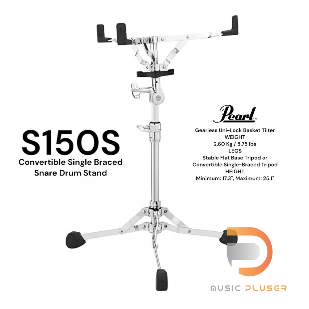 Pearl S150S Convertible Flat-Based Snare Drum Stand#อุปกรณ์ขากลอง Drum Stand #pearl .. งานคุณภาพระดั