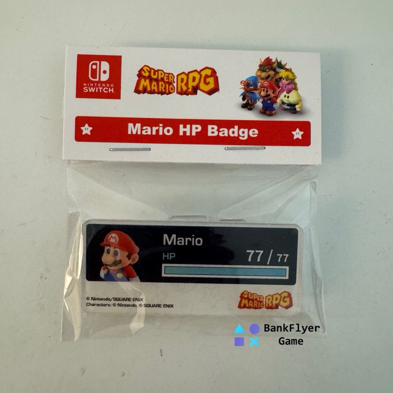 (( ของสะสม )) เข็มกลัดจากเกม Super Mario RPG | Mario HP Badge