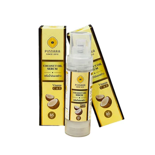 พิณนารา Pinnara เซรั่มน้ำมันมะพร้าว Coconut Oil Serum ผิวเนียนนุ่ม ชุ่มชื่น เหมาะกับทุกเพศทุกวัย ขนาด 85 มล.