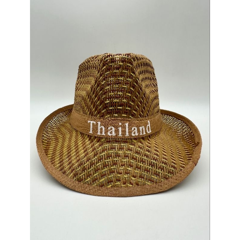 หมวกสานทรงแจ๊สThailandฟรีไซส์ พร้อมส่ง