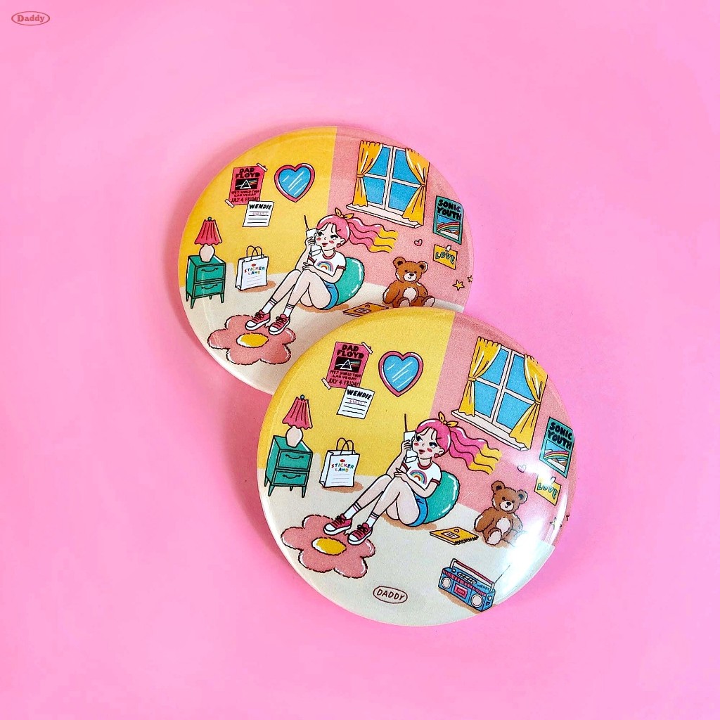 DADDY | Daddy Pocket Mirror กระจกพกพา ลาย wendy room