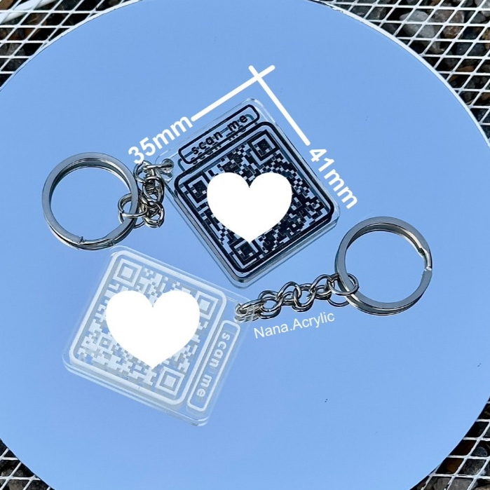 พวงกุญแจคิวอาร์โค้ด QR code สแกนได้