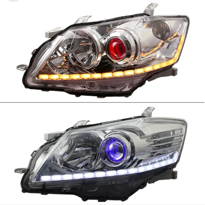 Crystal Daytime Running Light พร้อมไฟเลี้ยว-สไตล์ Audi Flowing