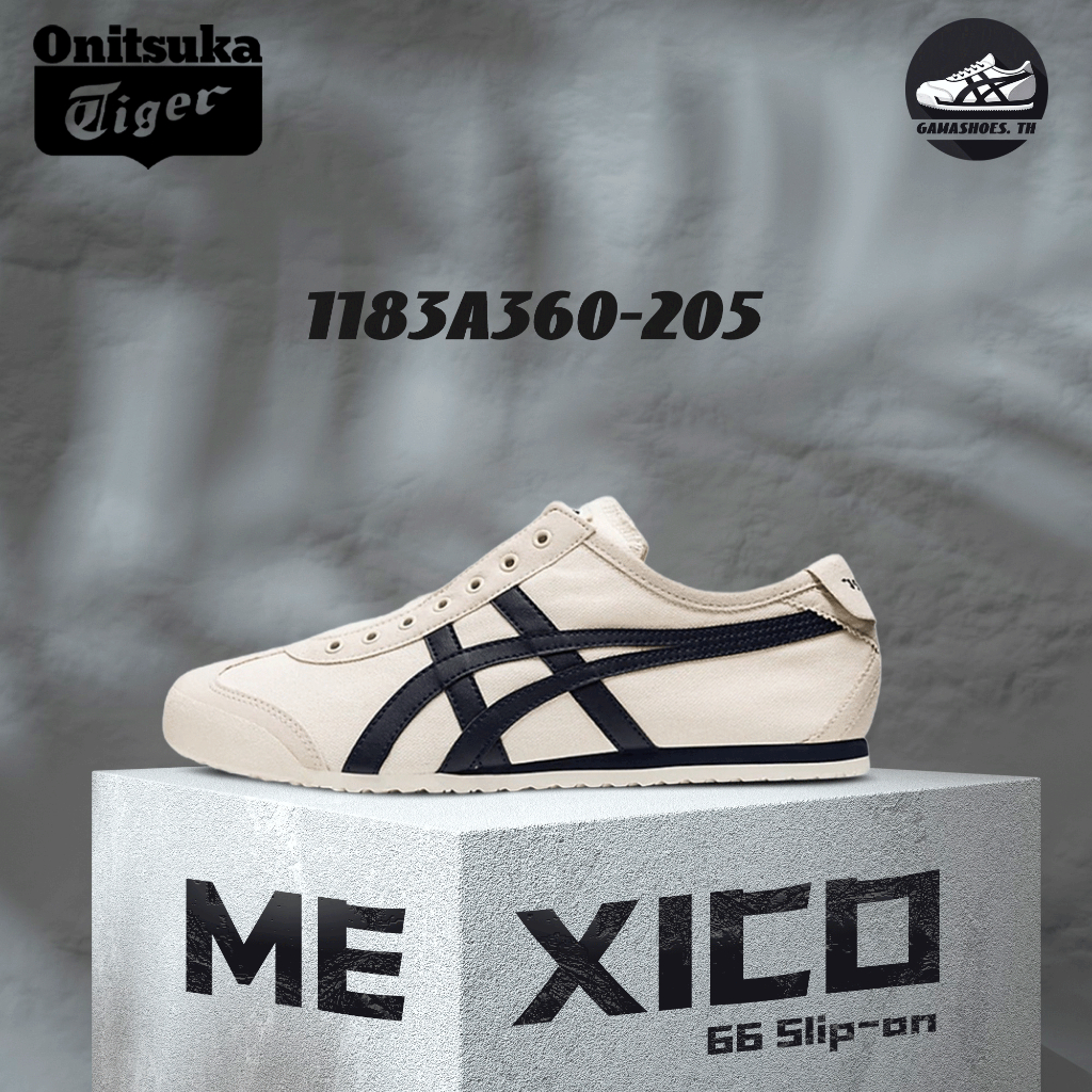 พร้อมส่ง !! Onitsuka Tiger MEXICO 66 slip-on 1183A360-205 รองเท้าลําลอง ของแท้ 100%