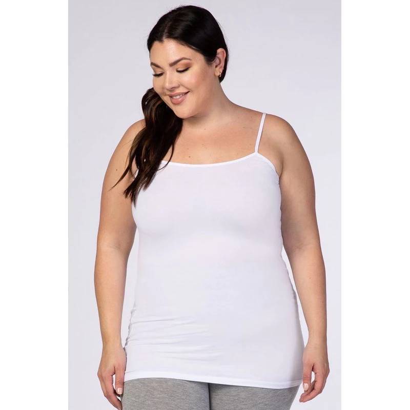 เสื้อสายเดี่ยวจัมโบ้XXL-XXXL เต็มตัว (ผ้าคอตตอน) เนื้อผ้านุ่มนิ่ม ยืดได้เยอะมากๆ คนตัวใหญ่หาไซด์ยากต้องจัด