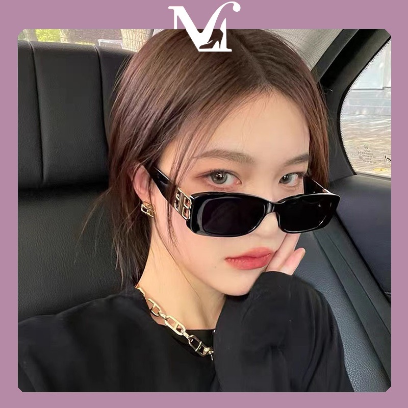[พร้อมส่งจากไทย] แว่นกันแดดแฟชั่นทรงสี่เหลี่ยม การออกแบบแฟชั่น คุณภาพสูง มีหลายสีให้เลือก