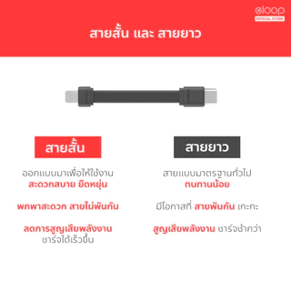 [ส่งไว] Orsen by Eloop S10C / S10L สายชาร์จเร็ว USB Data Type C to C 3A / L Cable 2.4A ของแท้ S10