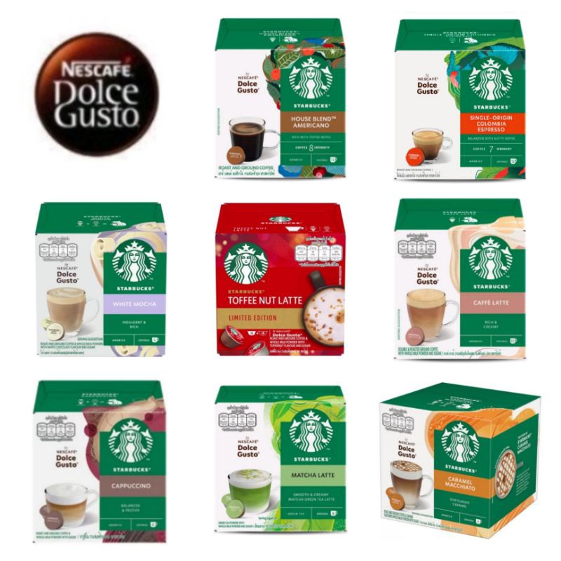แบ่งขาย เนสกาแฟแคปซูล โดลเช่ กุสโต้ แคปซูลกาแฟ สตาร์บัคส์ แคปซูลสตาร์บัค STARBUCKS BY NESCAFE DOLCE GUSTO
