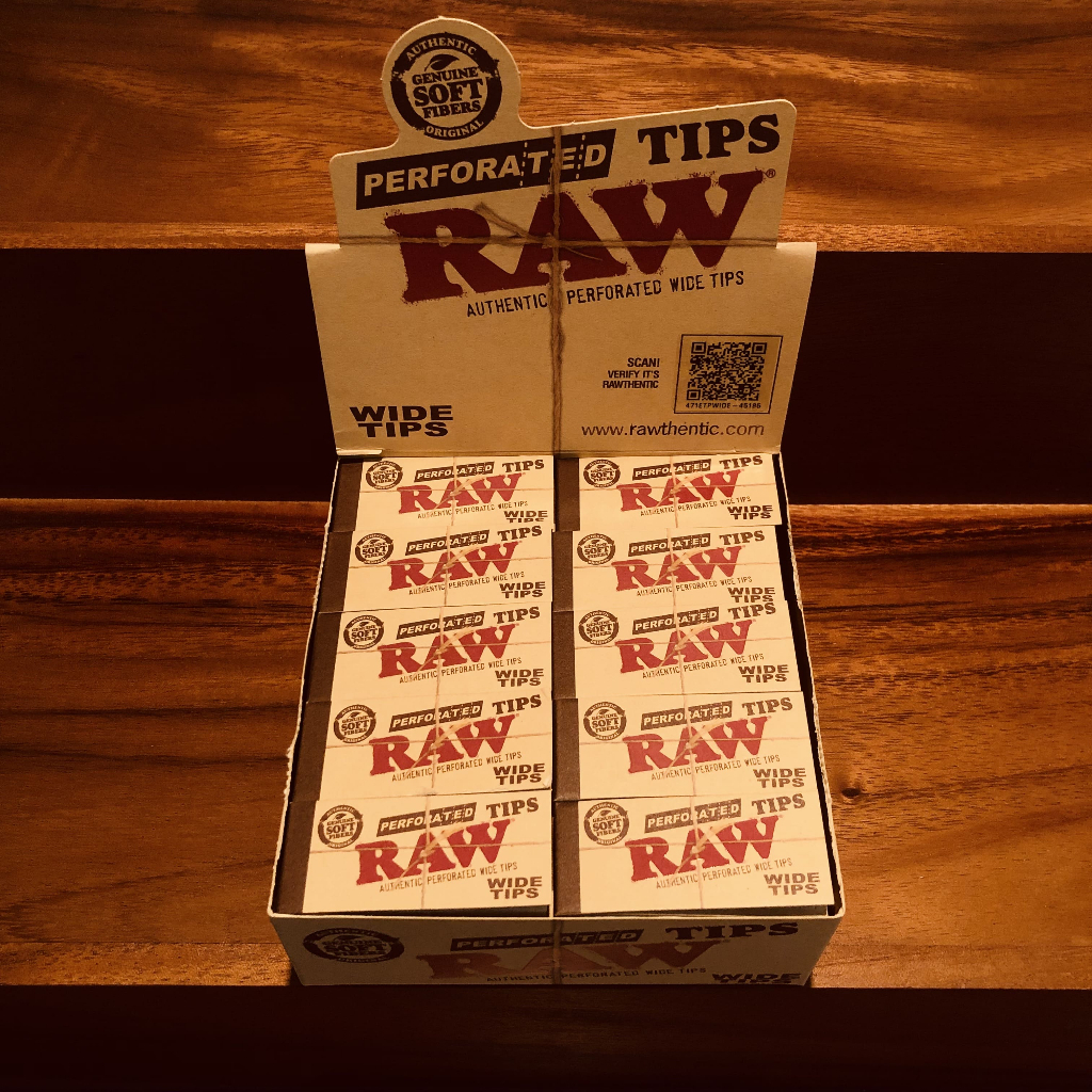 กระดาษโรล RAW WIDE TIPS – 50pcs/box กระดาษม้วนได้ มีรอยปะคุณภาพดีจาก Raw Thailand