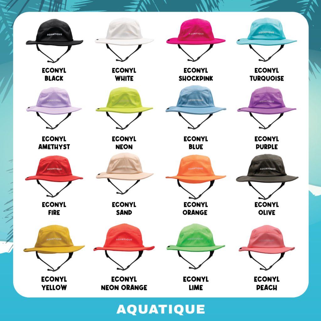 Aquatique Bucket hat freesize Unisex หมวกบักเก็ต กันแดด กันUV ดำน้ำ เล่นเซิร์ฟ เดินป่า*รบกวนใส่เบอร์โทรช่องหมายเหตุ