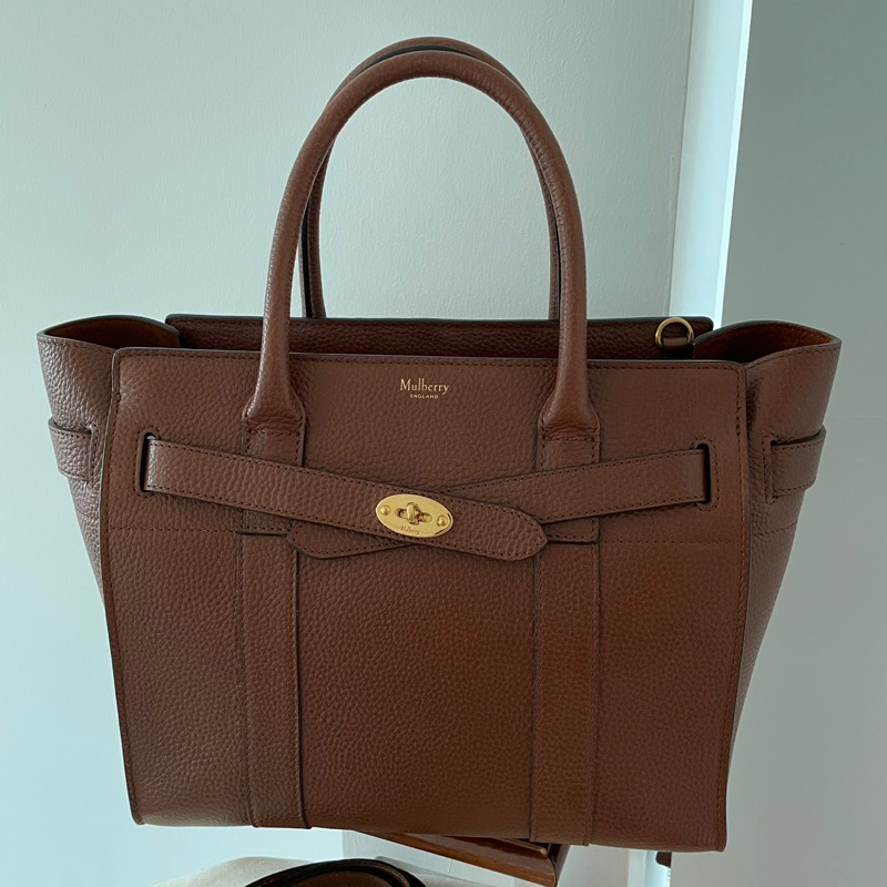 Mulberry Small Zipped Bayswater (used) สี Oak