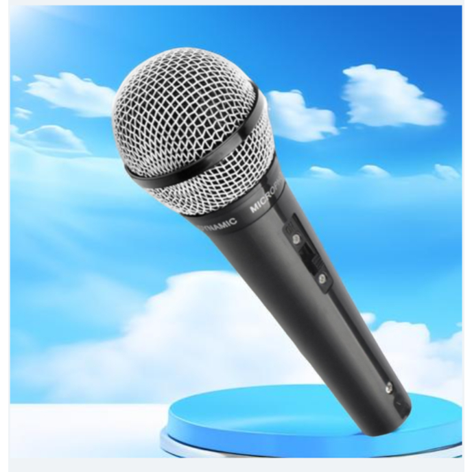 ไมโครโฟน พร้อมสายยาว 3 เมตร ไมค์ P-308 ไมค์สายของแท้ KTV ไมคโครโฟน Dynamic Wired microphone ร้องเพลง ไมค์สาย Karaok