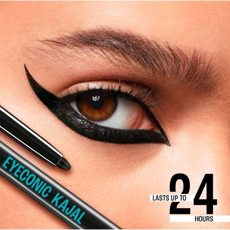 orignal lakme eyeconic kajal deep black eye liner from india 🇮🇳  อายไลเนอร์สีดำเข้มสูตรกันน้ำจากอินเ