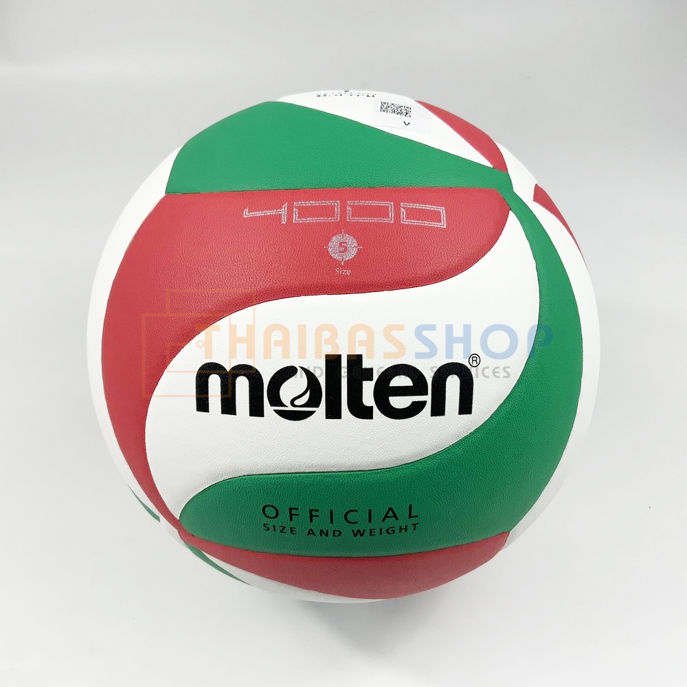 [ของแท้ 100%] ลูกวอลเล่ย์ Molten V5M4000 size 5 ลูกวอลเลย์บอล หนัง PU คุณภาพหนังนิ่มเป็นพิเศษ