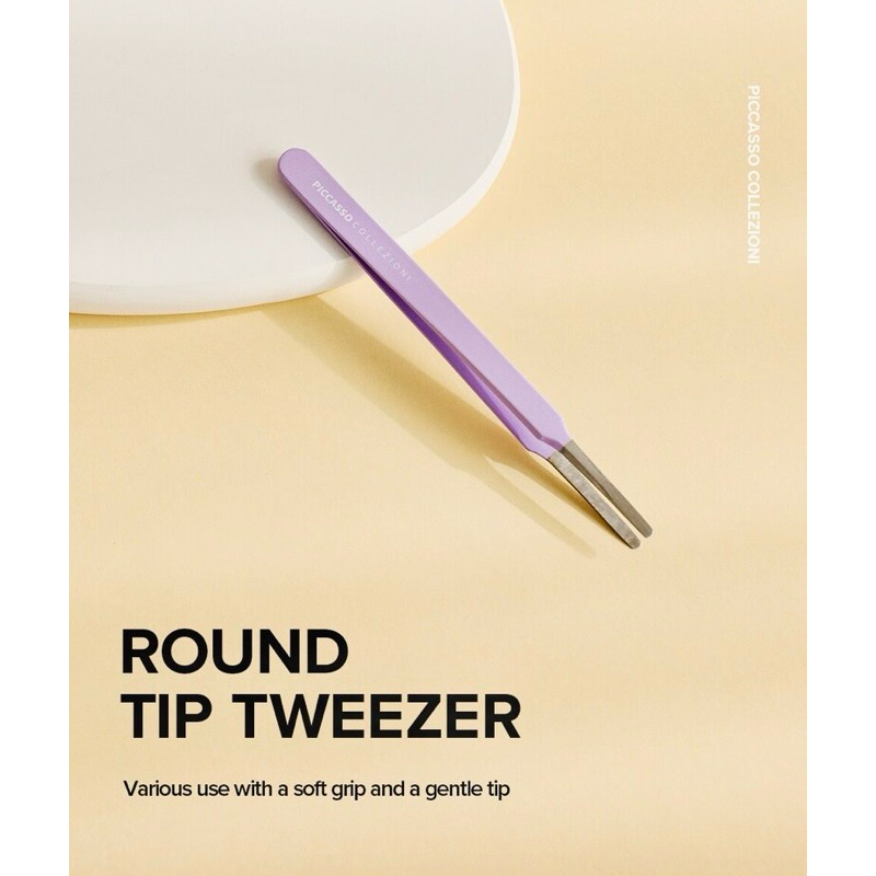 (พร้อมส่ง) แหนบ จับช่อขนตา 🇰🇷 Piccasso Round Tip Tweezer