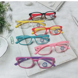 B2103👶แว่นกรองแสงเด็ก👧 สำหรับอายุ 3-10 ปี ช่วยปกป้องถนอมสายต…