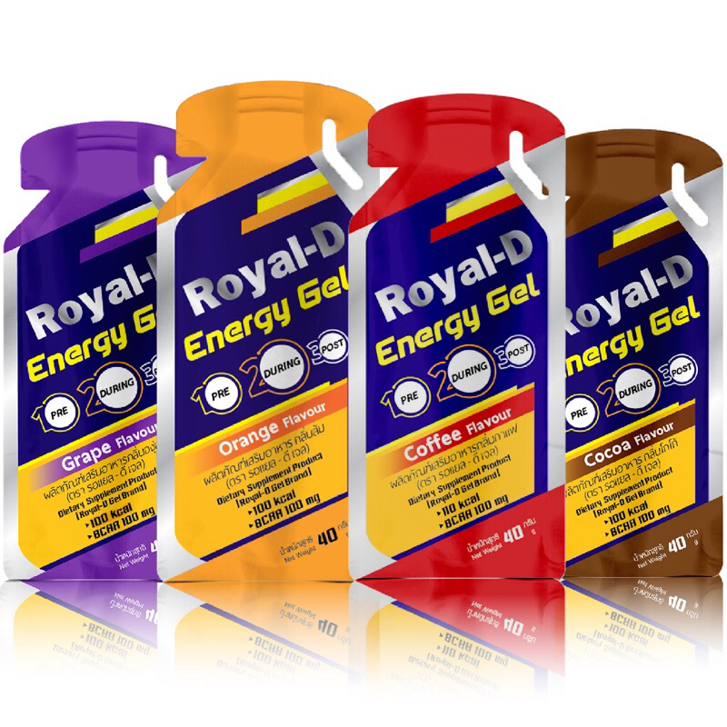 Royal-D Energy gel - ผลิตภัณฑ์เสริมอาหาร 4 รสชาติ
