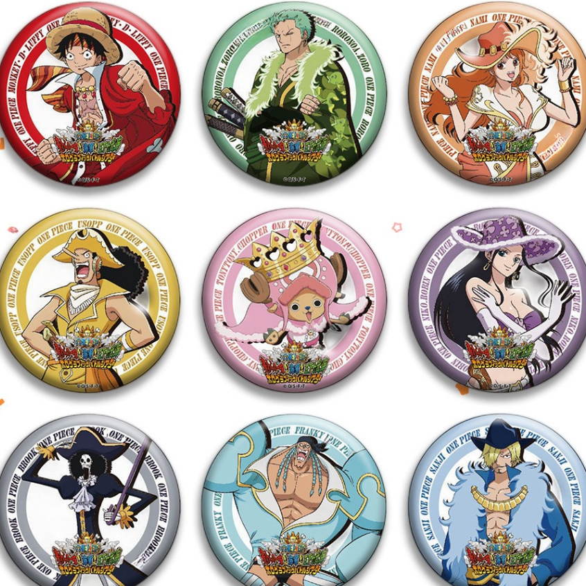 เข็มกลัดรูปวันพีซ เข็มกลัดลายการ์ตูนดัง