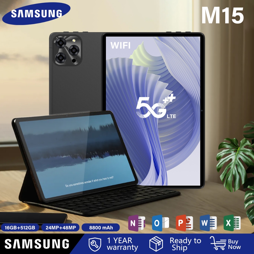 Samsung Tab M15 12GB+512GB Android 13 Tablet【In 1-year Warranty】10 inch original tab sale