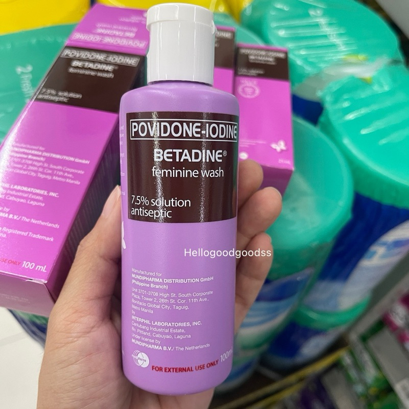 เบตาดีน น้ำยาล้างจุดซ่อนเร้น (ใช้ภายนอกเท่านั้น) Betadine Feminine wash ฆ่าแบคทีเรีย เชื้อรา ไวรัส