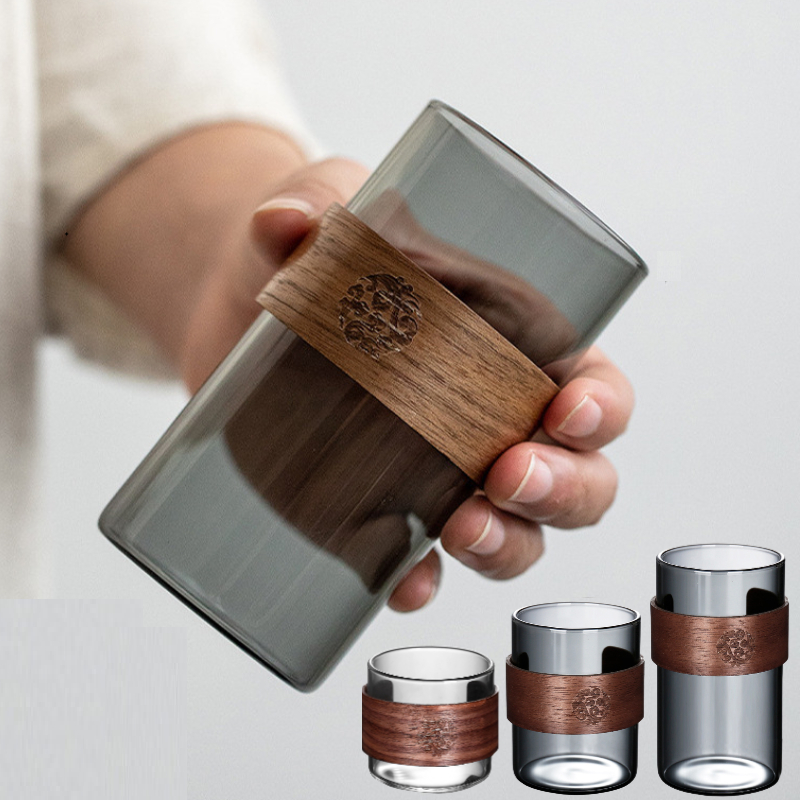 แก้วน้ำ สไตล์ญี่ปุ่น ขนาด 150/210/300 ml ใส่ได้ทั้งน้ำเย็น น้ำร้อน สำหรับกาแฟ ชา น้ำผลไม้