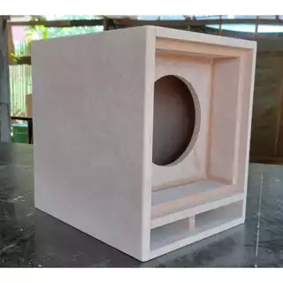 ตู้ลำโพงซับแบนพาส 6.5นิ้ว ไม้MDF 12mm. (งานดิบราคาต่อใบ) สำหรับดอกซับ6.5นิ้วแม่เหล็กชั้นเดียว