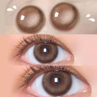 MIDROO[-0.00~-6.00]สายตา คอนแทคเลนส์ 🌈Nano Brown🌈 รุ่นพิเศษ -14.0mm