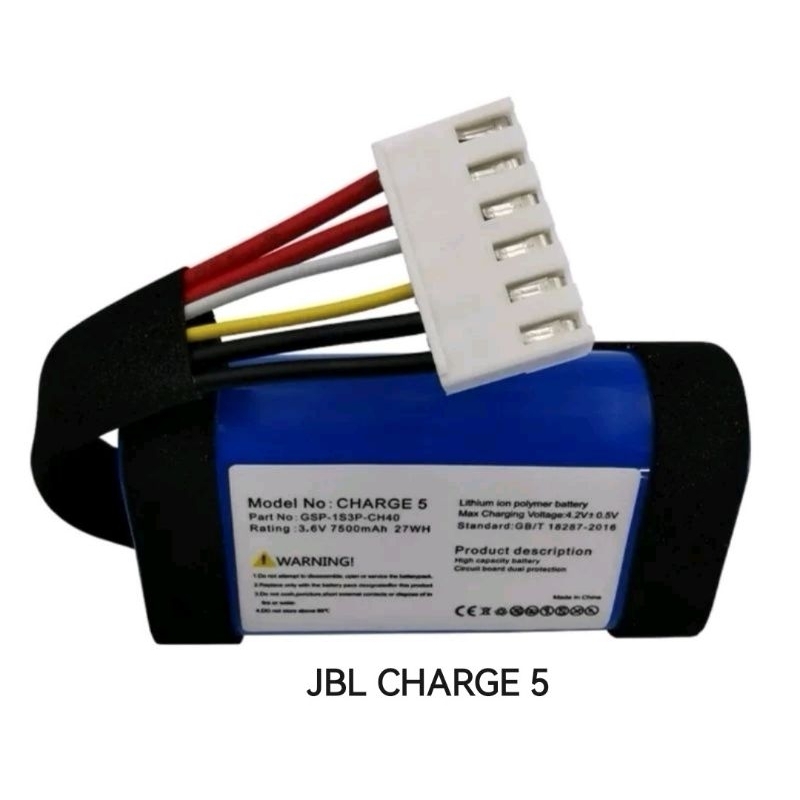 แบต JBL Charge5 3.6V 7500mAh battery Charge 5 battery GSP-1S3P-CH4D แบตลำฑดงบลูทูธ