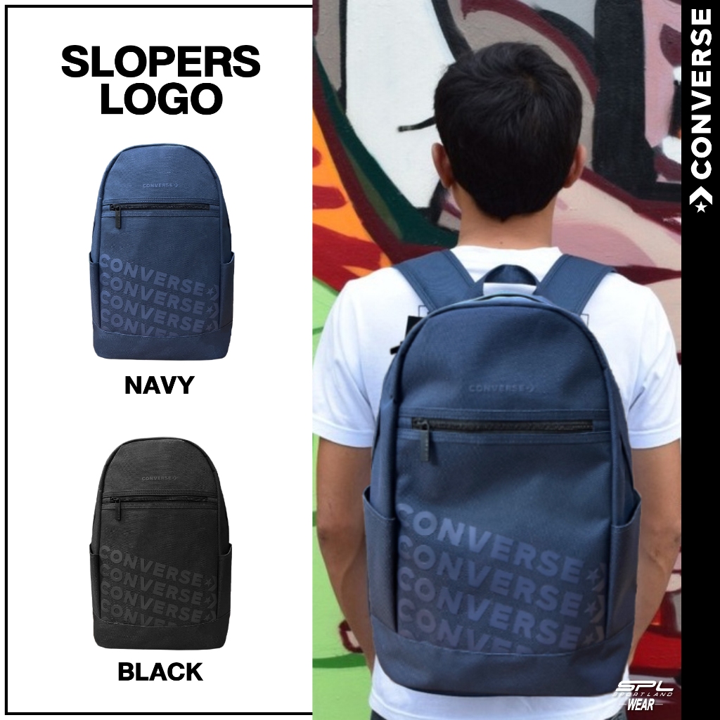 [ลิขสิทธิ์แท้] Converse คอนเวิร์ส กระเป๋าเป้ Backpack BTS Slopers Logo 1261801AU3BKXX / 1261801BU3NAXX (890)