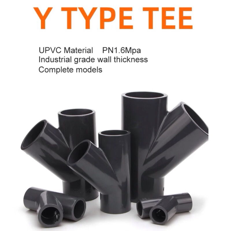 ข้อต่อสามทางตัววาย Sanking Y Type Tee สามทางวาย 20 - 50 mm.