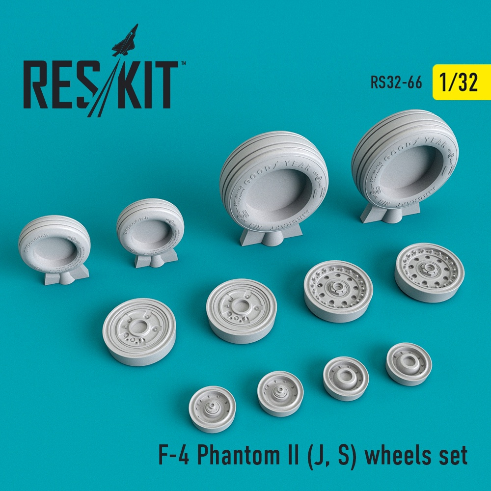 RS32-0066 F-4 Phantom II (J, S) wheels set (1/32)
