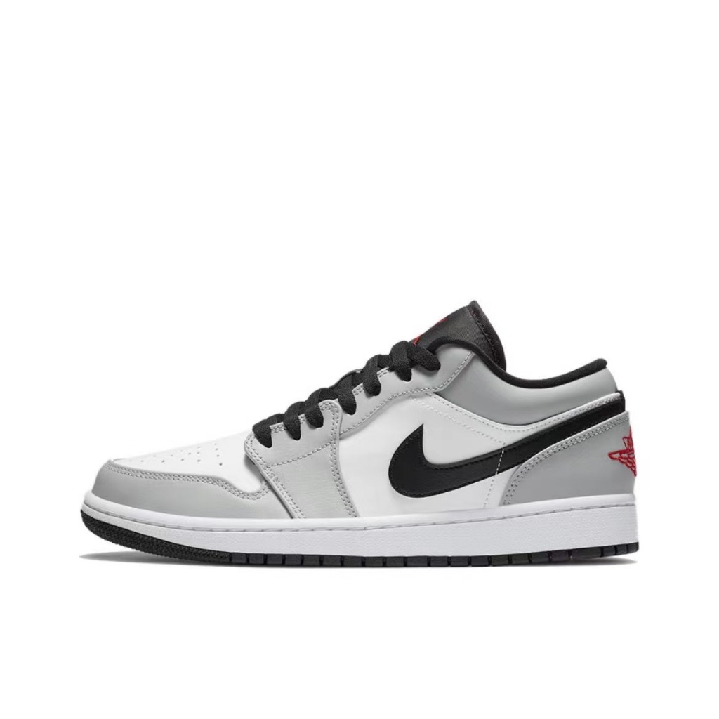 Nike Jordan 1 low Light Smoke Grey sports shoes Unisex sneakers