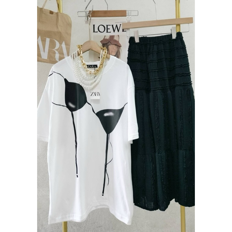SIS.ON | พร้อมส่ง Oversize เสื้อยืดโอเวอร์ไซส์ No.23 บราเซ็กซี่