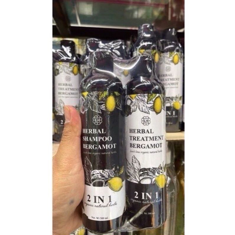 แชมพูมะกรูดซื้อ1แถม1 (ได้แชมพู+ครีมนวด)แชมพูมะกรูดชุด2ชิ้นพร้อม