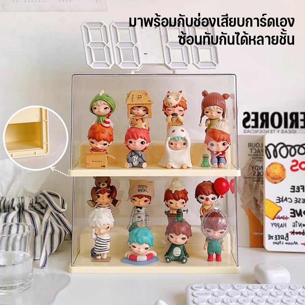 กล่องใส่โมเดล ชั้นวางโมเดล กล่องใส่art toy มองเห็นโมเดล ได้ทั้งด้ารอบทิศทาง วางซ้อนได้ กล่องใส่เลโก้ กันฝุ่น มีหลายขนาด