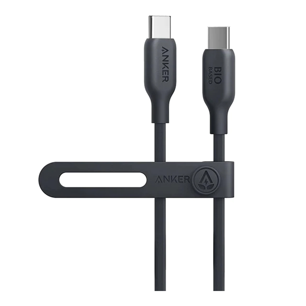 CHARGER CABLE (สายชาร์จ) ANKER 544 USB-C TO USB-C (Bio-Based 3ft) 0.9 METER (AK393) (BLACK)