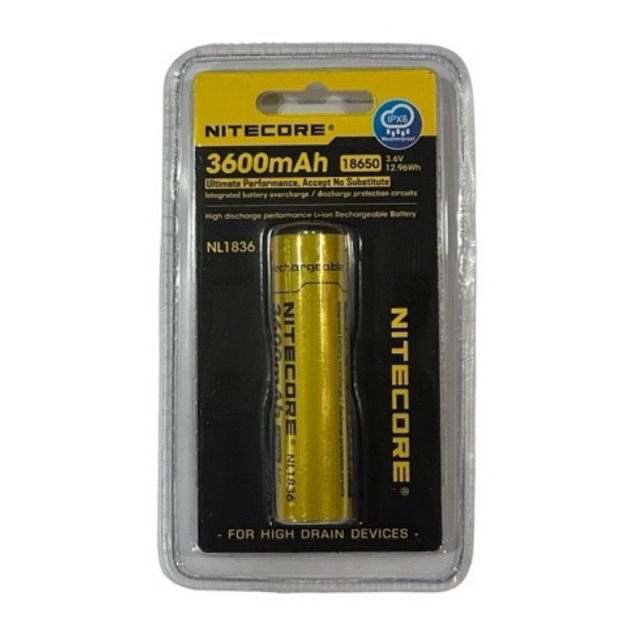 ถ่านชาร์จ Nitecore 18650 ของแท้ 1 ก้อน