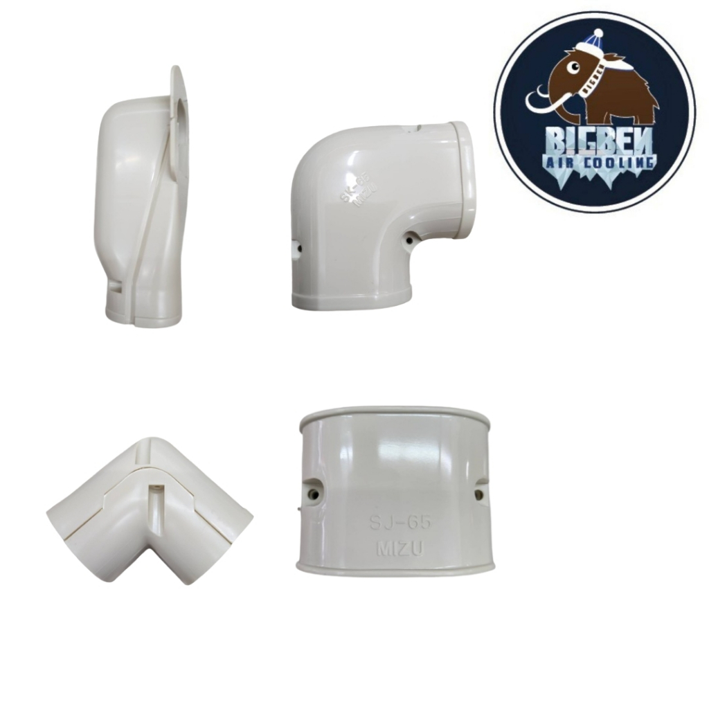 MIZU อุปรณ์ราง เบอร์ 65 หัวครอบ  SW-65, ข้อโค้ง SK-65, ต่อตรง SK-65 ข้อต่อตรง  SJ-65 , ข้อโค้งฉาก  S