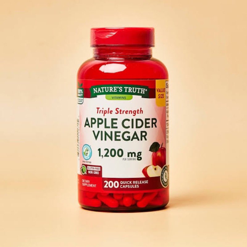 พร้อมส่ง Apple Cider Vinegar 1200mg 200 เม็ด