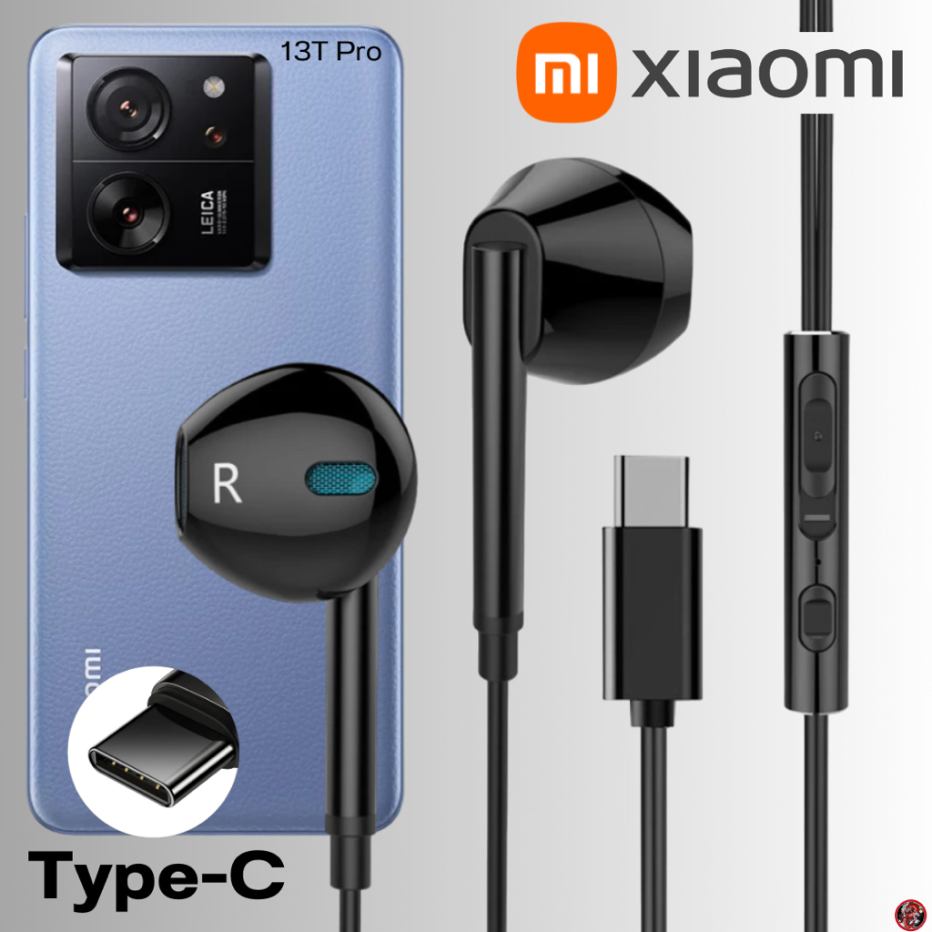 หูฟัง สมอลทอล์ค สำหรับ XIAOMI Type-C เสี่ยวหมี่ 13T Pro ไทป์ซี สวมใส่สบาย เบสนุ่ม เสียงดี เพิ่ม-ลดระดับเสียง M15