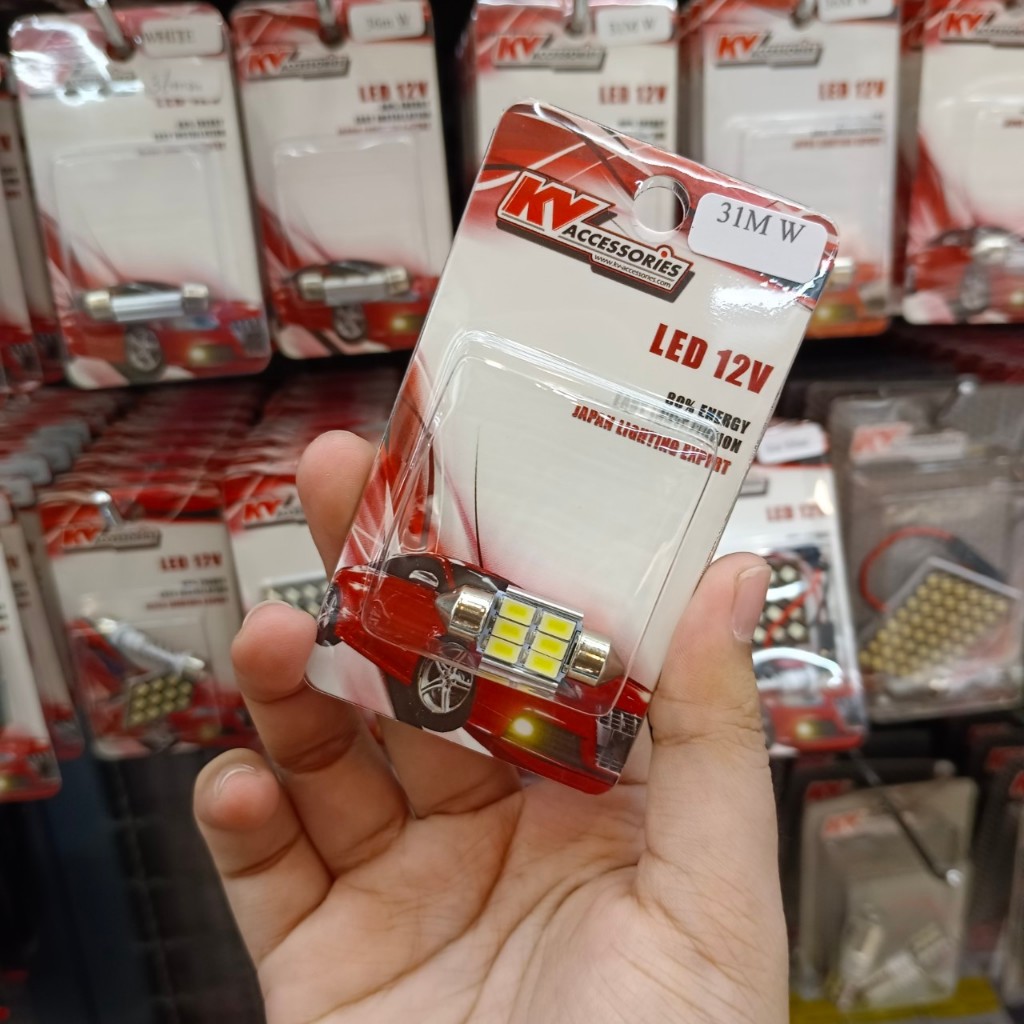 ไฟเพดานรถยนต์  ไฟแคปซูมแสงสีขาว 31mm 36mm หลอดไฟLED 31mm/36mm