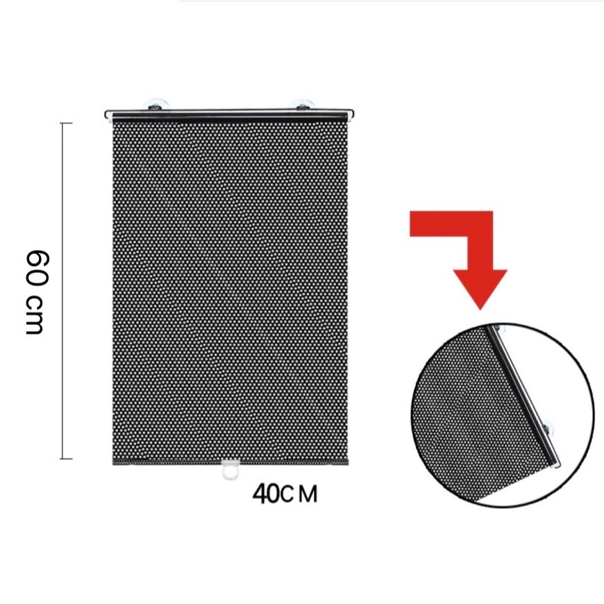 ม่านกันแดด ที่บังแดด ม่านกรองแสง หน้าต่าง ป้องกันความร้อน ตัวติดสูญญากาศ - รูปที่ 4