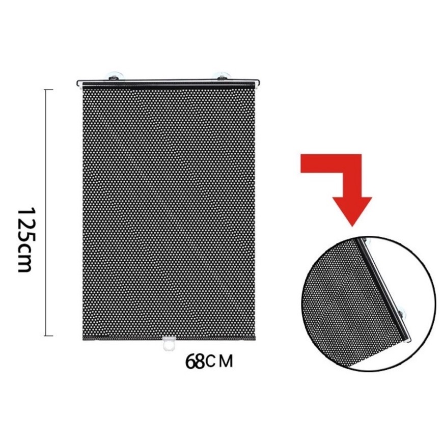 ม่านกันแดด ที่บังแดด ม่านกรองแสง หน้าต่าง ป้องกันความร้อน ตัวติดสูญญากาศ - รูปที่ 5