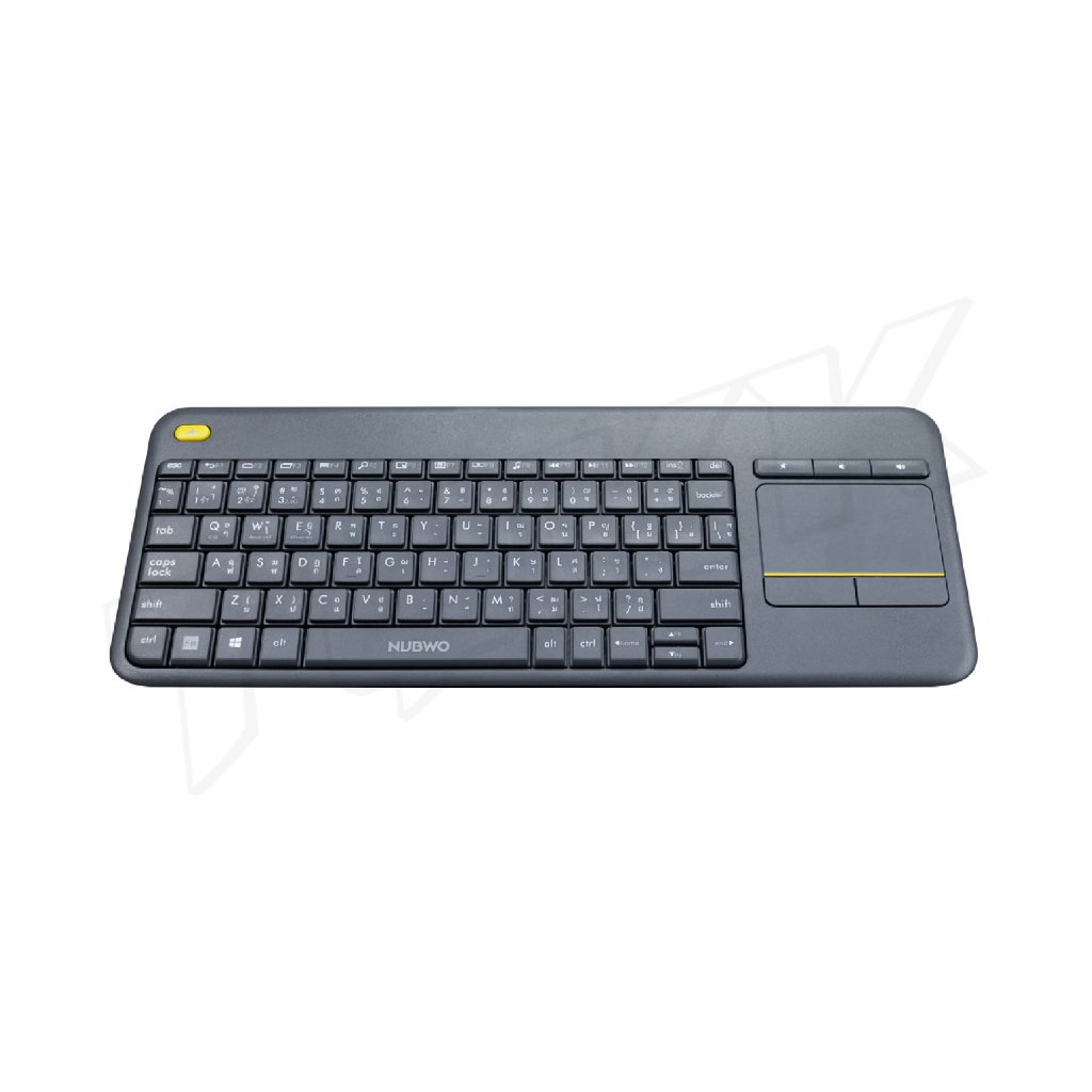 Nubwo รุ่น NKB-107 คีย์บอร์ด+เมาส์ทัช Keyboard Dual Mode Wireless Bluetooth Touchpad คีย์บอร์ดไร้สายมีทัชแพด