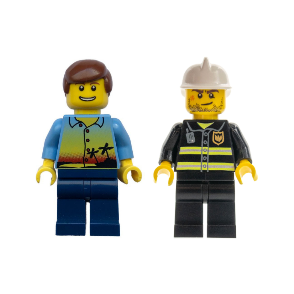 LEGO MINIFIGURES เสื้อฮาวาย คนทำงาน 3 อาชีพ