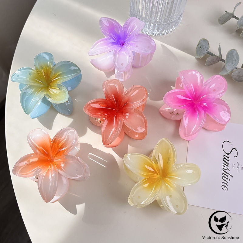 กิ๊ฟหนีบ กิ๊ฟดอกไม่ลีลาวดี หลายสี ขนาดใหญ่7.5ซม อุปกรณ์เสริมสำหรับชายหาด#0312