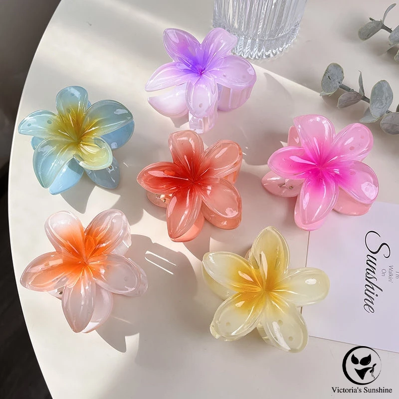 กิ๊ฟหนีบ กิ๊ฟดอกไม่ลีลาวดี หลายสี ขนาดใหญ่7.5ซม อุปกรณ์เสริมสำหรับชายหาด#0312