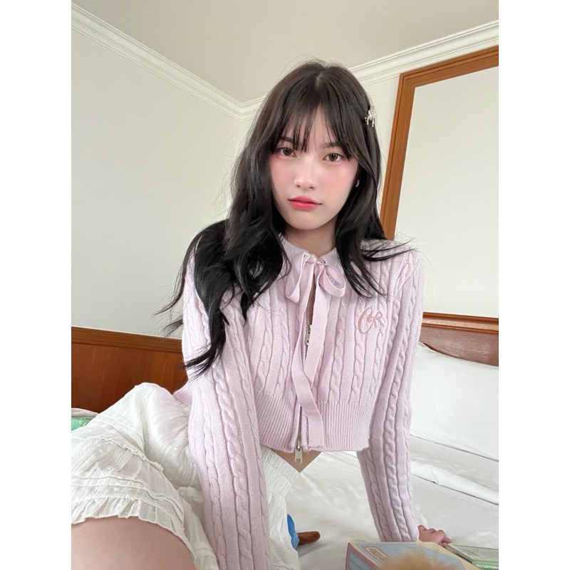 ส่งต่อ Cintage Jelly crop cardigan💜