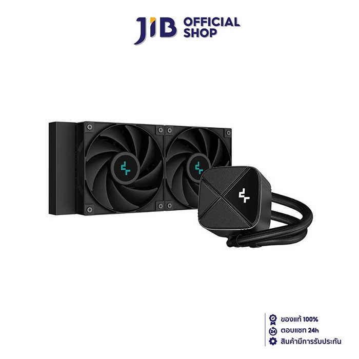 CPU LIQUID COOLER (ระบบระบายความร้อนด้วยน้ำ) DEEPCOOL LS520S ZERO DARK
